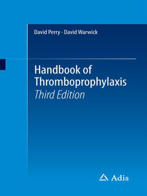 cover image of Handbook of Thromboprophylaxis